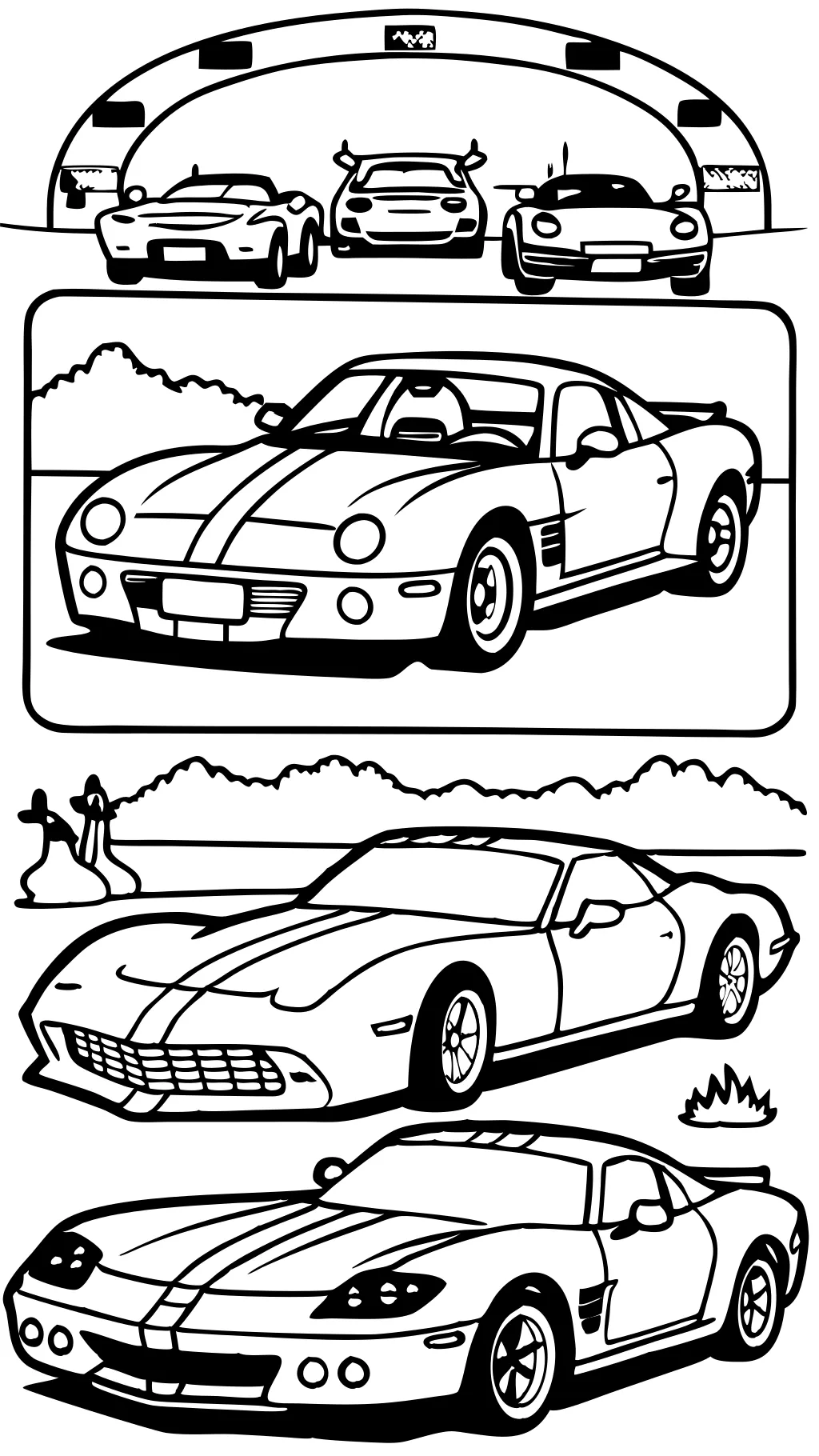 corvette coloring pages